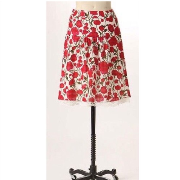 Anthropologie Dresses & Skirts - Anthropologie Anna Sui Russelliana Floral Skirt